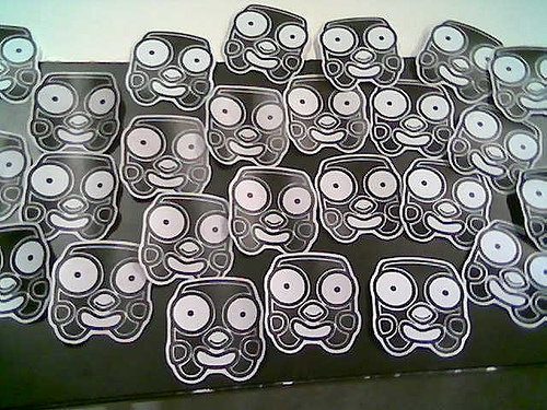 Penguin stickers by USB