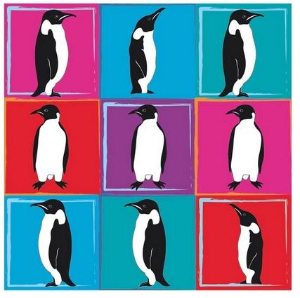 Penguin Blues by Dezine Design